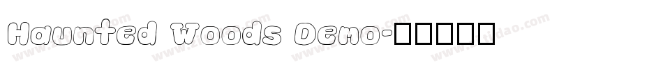 Haunted Woods Demo字体转换